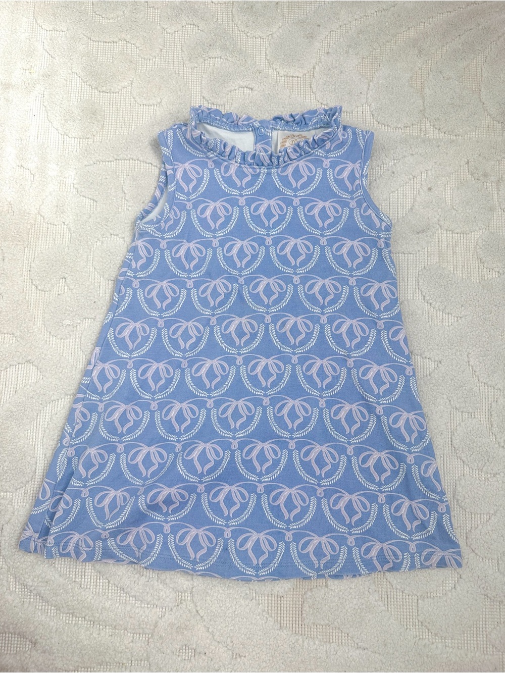 The Beaufort bonnet company purple bow dress 4T VGUC